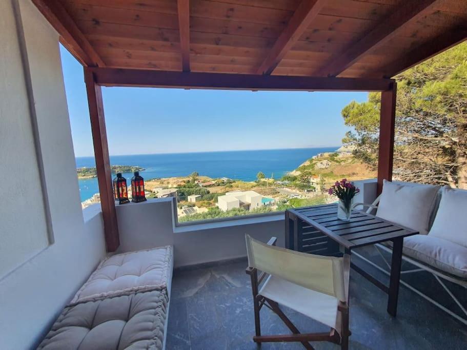 Endless Blue Villa - Amazing Sea View Agia Pelagia  Bagian luar foto